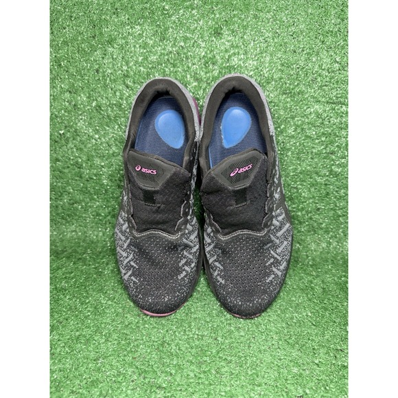 Asics Dynablast Womens Size 10 Black Purple Gym Running Shoes Sneakers 1012A701 - Picture 7 of 9